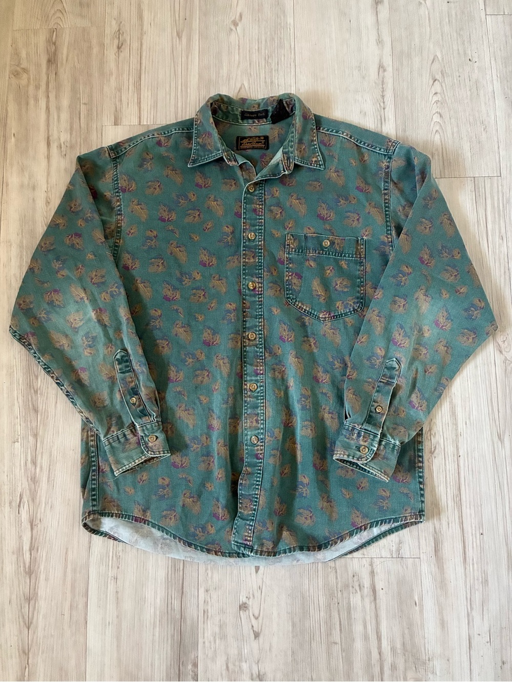 Vintage Eddie Bauer Elkhorn Twill Long Sleeve Button-Up